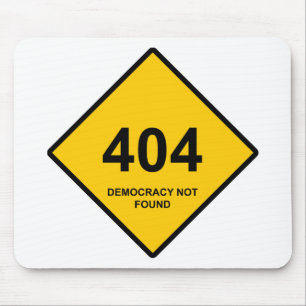 Alfombrilla De Ratón Error 404: Democracia no encontrada