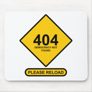 Alfombrilla De Ratón Error 404: Democracia no encontrada