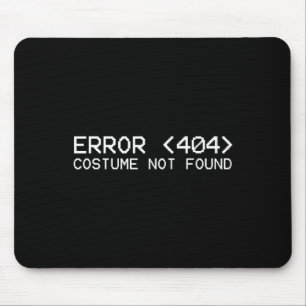 Alfombrilla De Ratón Error 404 disfraz no encontrado Fun Halloween 2019