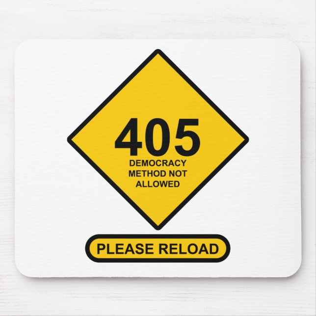 Alfombrilla De Ratón Error 405: Método democrático no permitido (Frente)
