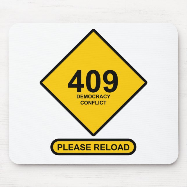 Alfombrilla De Ratón Error 409: Conflicto democrático (Frente)