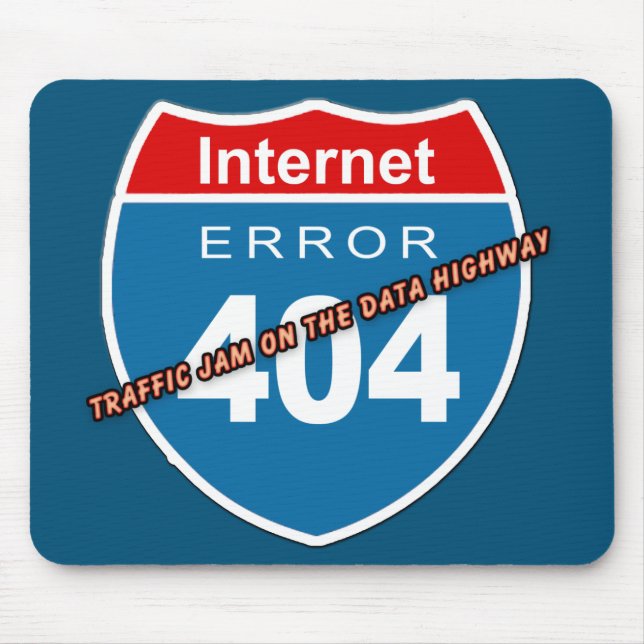 Alfombrilla De Ratón Error de Internet 404 (Frente)