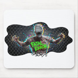 Alfombrilla De Ratón Error Fatal – Zombie Glitch Terror Cibernético