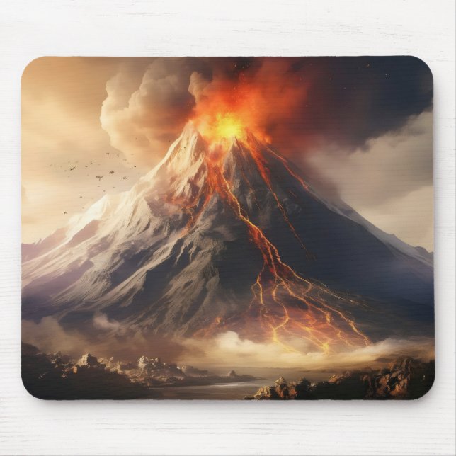Alfombrilla De Ratón Erupción del volcán (Frente)