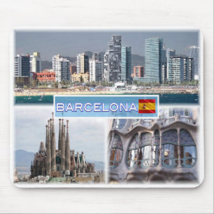 Alfombrilla De Ratón ES Barcelona - Skyline - Skyline - Sagrada Familia