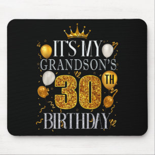Alfombrilla De Ratón Es el 30 cumpleaños de mi nieto Feliz cumpleaños 3