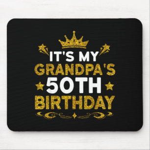 Alfombrilla De Ratón Es el 50 cumpleaños de mi abuelo Feliz cumpleaños 