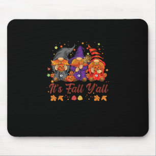 Alfombrilla De Ratón Es Fall Y’all Halloween Gnomes Pumpkin Autumn Fa