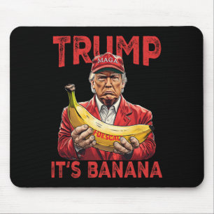Alfombrilla De Ratón Es gracioso que sea banana para escalas Trump
