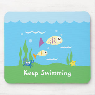 Alfombrilla De Ratón Es Gracioso Simplemente Seguir Bañando Pescado Sub