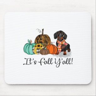 Alfombrilla De Ratón Es la fiesta de todos los Dachshund Pumpkin Dog Ha