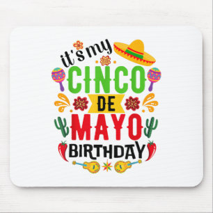 Alfombrilla De Ratón Es mi Cinco De Mayo Día Gracioso Cinco De Mayo