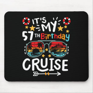 Alfombrilla De Ratón Es mi crucero de vacaciones tropicales de cumpleañ