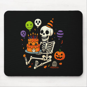 Alfombrilla De Ratón Es Mi Cumpleaños Esqueleto Feliz Fiesta de Hallowe