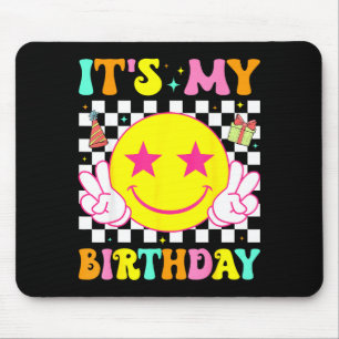 Alfombrilla De Ratón Es Mi Cumpleaños Feliz Cara Sonriente Paz Chicas N