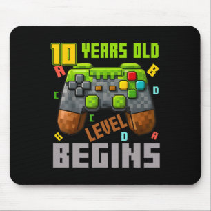 Alfombrilla De Ratón Es mi cumpleaños número 10 Pixel Gaming Controller