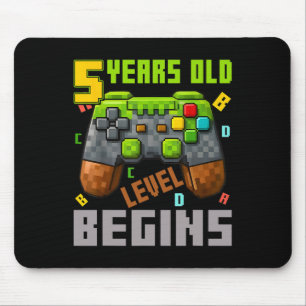 Alfombrilla De Ratón Es mi cumpleaños número 5 Pixel Gaming Controller 