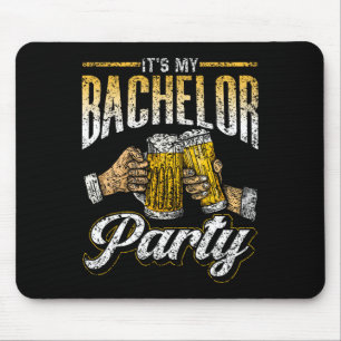 Alfombrilla De Ratón Es mi fiesta de soltero novia novio equipo 1