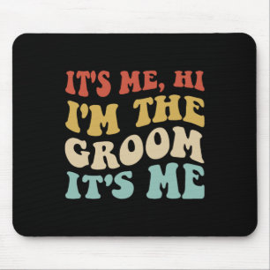 Alfombrilla De Ratón Es Mi Hola Soy El Novio Es Mi Retro Hombres Boda G