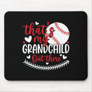 Alfombrilla De Ratón Es mi nieto ahí fuera, divertida Gran Béisbol