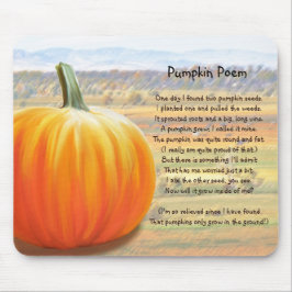 Alfombrilla De Ratón Es momento de calabaza - Poema de calabaza