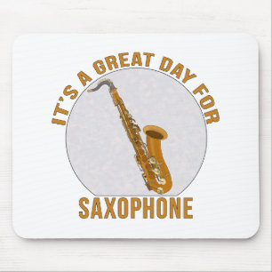 Alfombrilla De Ratón Es un gran día para el saxofón