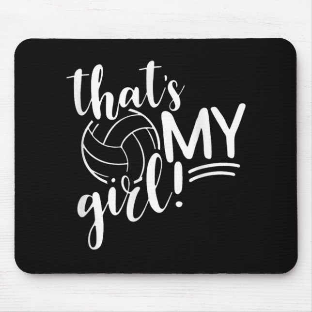 Alfombrilla De Ratón Esa es mi Chica orgullosa madre voleibol (Frente)
