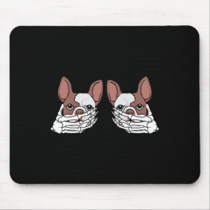 Alfombrilla De Ratón Esbozo De bulldog Con Ropa De Halloween