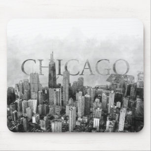 Alfombrilla De Ratón Esbozo de Chicago