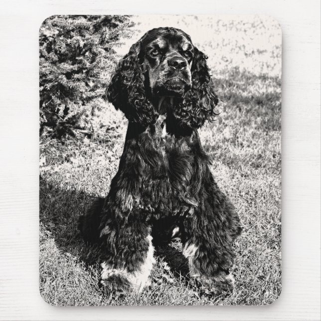 Alfombrilla De Ratón Esbozo de Cocker Spaniel (Frente)