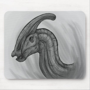 Alfombrilla De Ratón Esbozo de Parasaurolophus