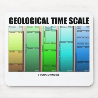 Alfombrilla De Ratón Escala de tiempo geológica (edad geológica)