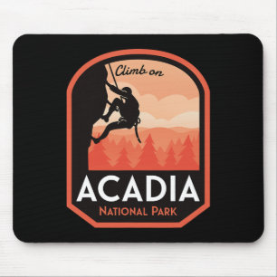 Alfombrilla De Ratón Escalada en roca del Parque Nacional Acadia