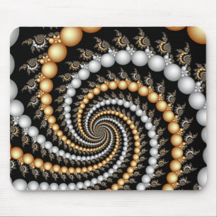 Alfombrilla De Ratón Escalera espiral Mousepad del fractal