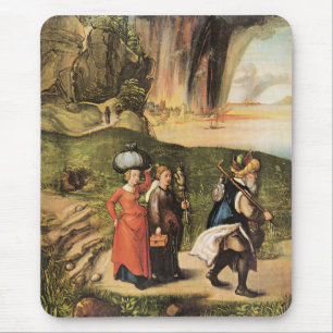 Alfombrilla De Ratón Escape de Lot, famosa pintura de Albrecht Durer,
