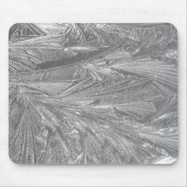 Alfombrilla De Ratón Escarcha de invierno en blanco y negro