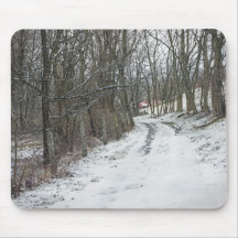 Escena de invierno Donde el camino puede llevarte
