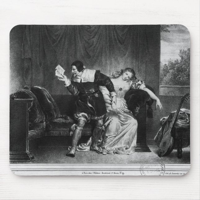 Alfombrilla De Ratón Escena de la letra del primo (Frente)