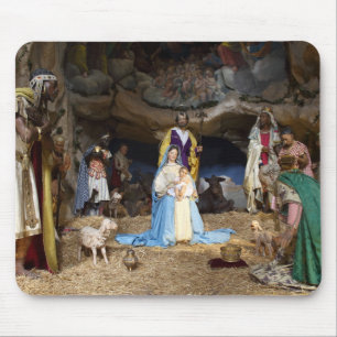 Alfombrilla De Ratón Escena de la Natividad de los Navidades Antiguos