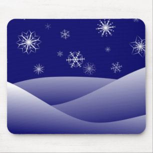 ALFOMBRILLA DE RATÓN ESCENA DE NIEVE DE INVIERNO