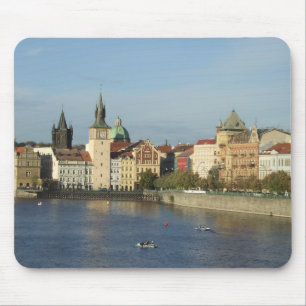 Alfombrilla De Ratón Escena del agua de Praga Mousepad