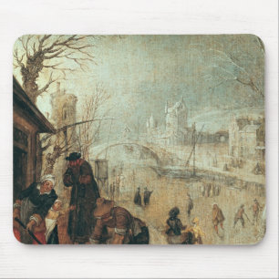 Alfombrilla De Ratón Escena del invierno