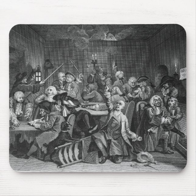 Alfombrilla De Ratón Escena en una casa de juego (Frente)