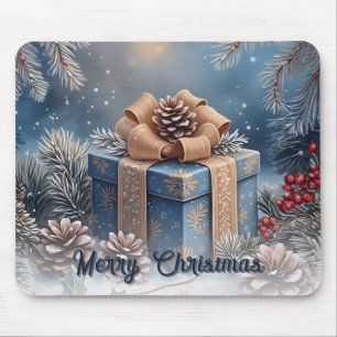 Alfombrilla De Ratón Escena Mágica de Navidad Regalo de Invierno
