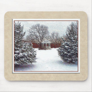 Alfombrilla De Ratón Escena Mousepad de la nieve