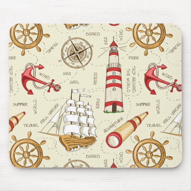 Alfombrilla De Ratón Escena oceánica (Frente)