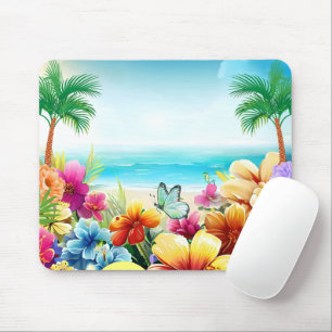 Alfombrilla De Ratón Escenario de playa de verano 2 divertido