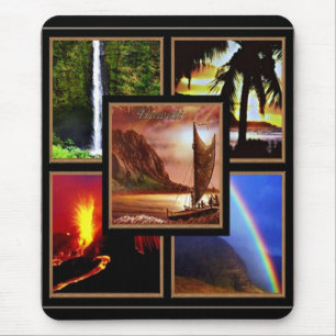Alfombrilla De Ratón Escenas hawaianas Imprimir Mousepad