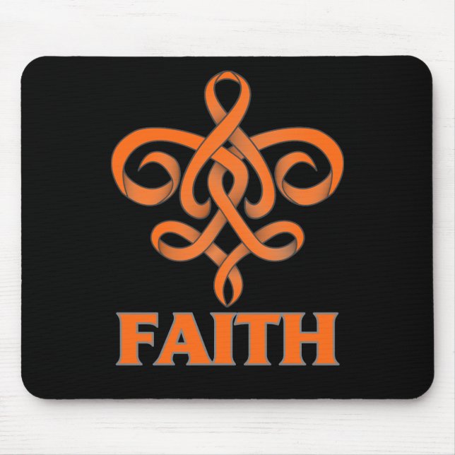 Alfombrilla De Ratón Esclerosis múltiple Faith Fleur de Lis Ribbon (Frente)