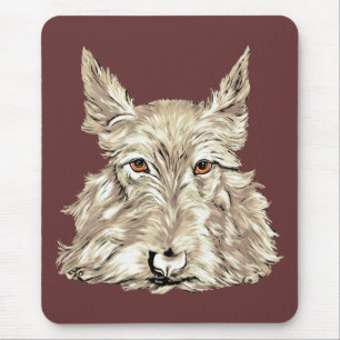 Alfombrilla De Ratón Escocés Terrier en de trigo